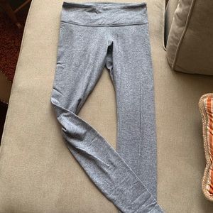 Grey Mid-Rise Lululemon Leggings
